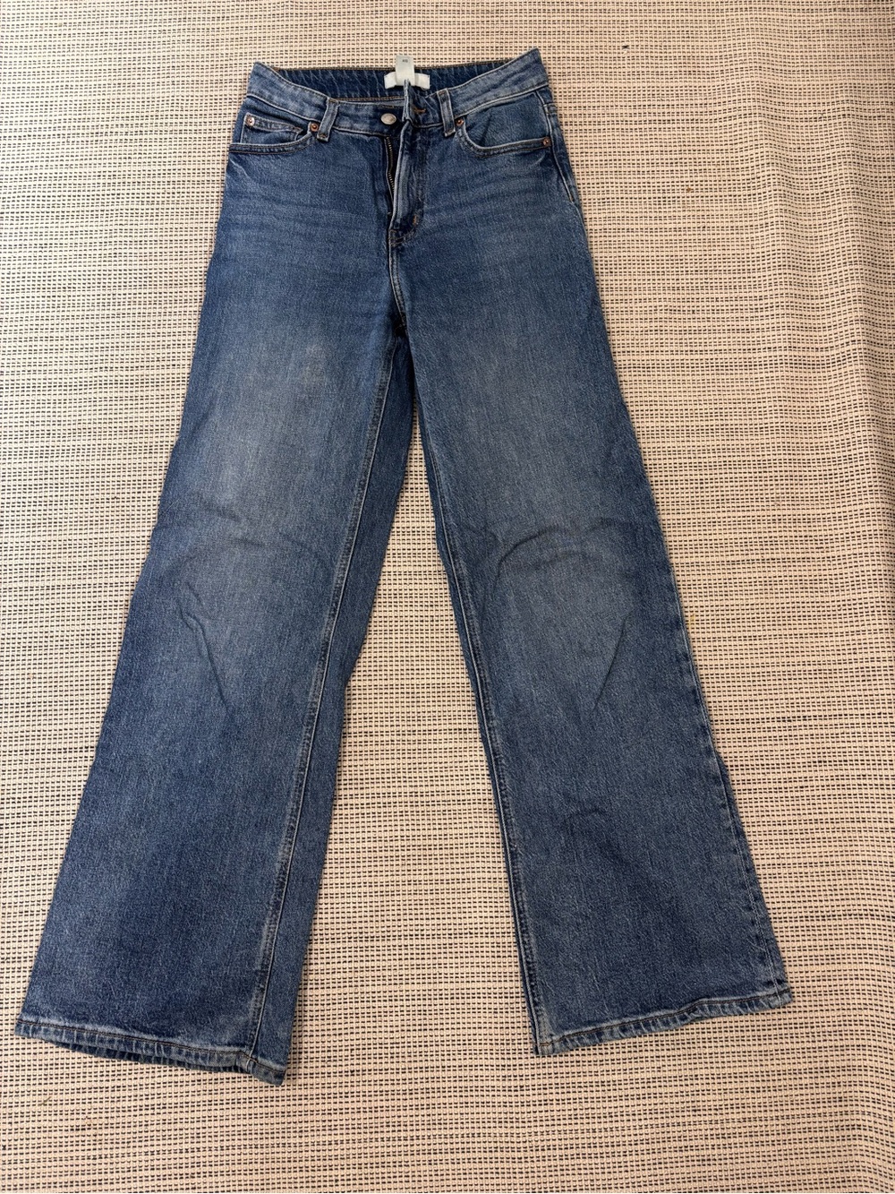 H&M Mid Blue Wide-Leg Jeans
